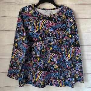Vintage Anthony Richards Tiger Face Multi-Colored Shirt Size L